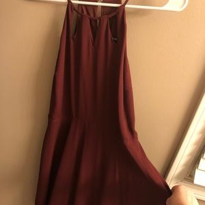 Burgundy Express dress